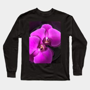 Floating Purple Orchid Long Sleeve T-Shirt